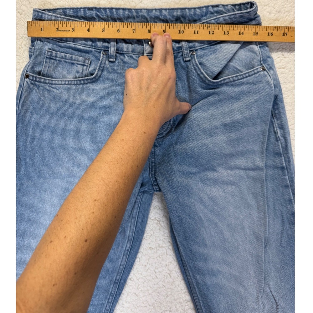 Cernucci Mens Light Wash Blue Straight Leg Relaxed Fit Baggy Denim Jeans Size 30 - Picture 4 of 11